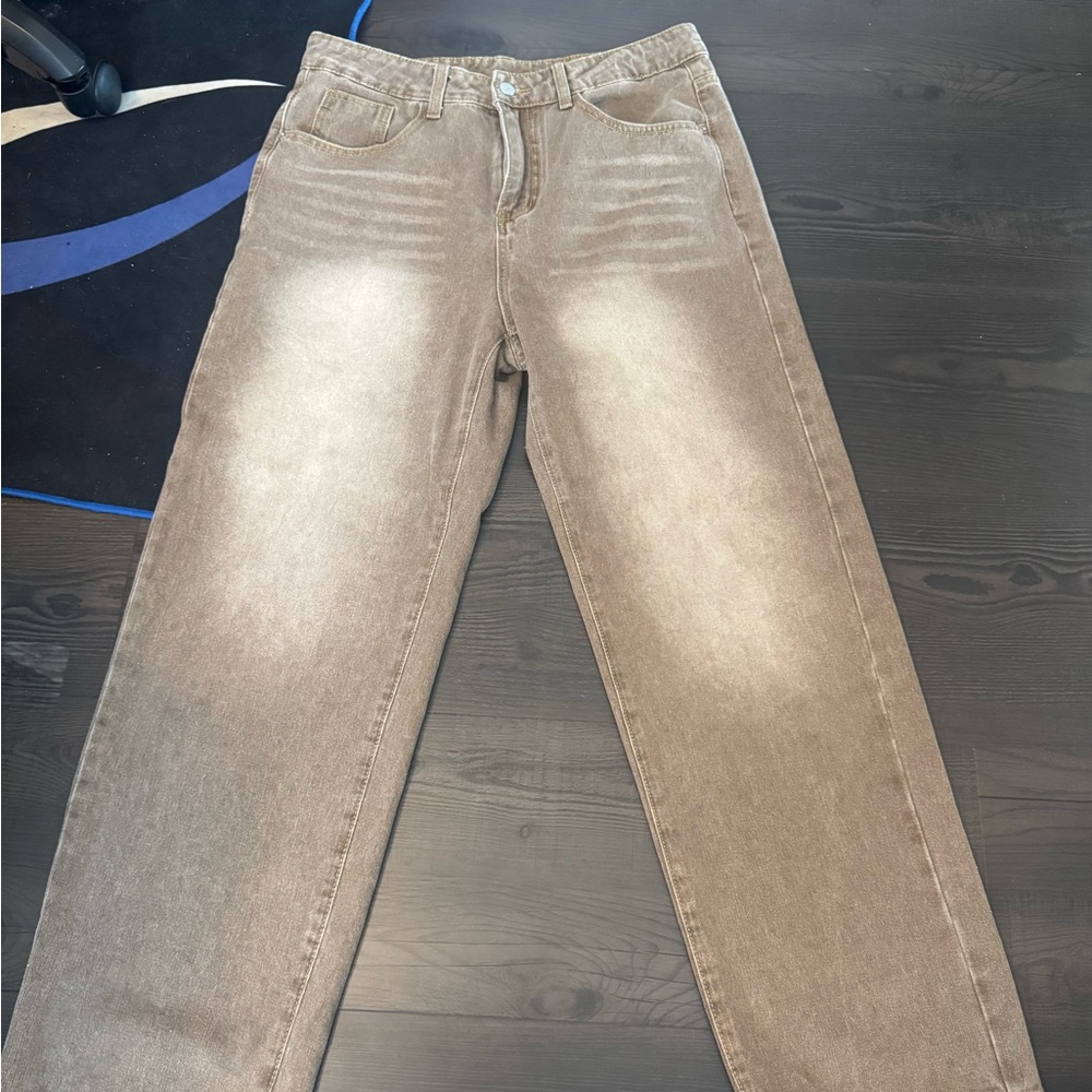 Men's Relaxed Fit Jeans - Brown